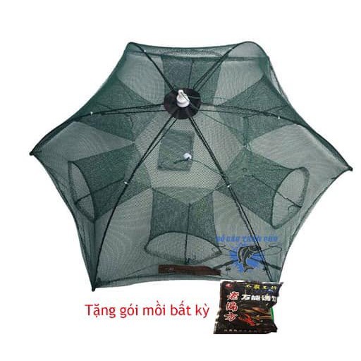 Lồng ô, lồng bát quái đánh bắt cá, lươn, trạch, dễ sử dụng + tặng gói mồi chuyên dụng đi kèm