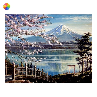 Bộ Tranh Đính Đá Tự Làm Toàn Diện Họa Tiết Núi Phú Sĩ Độc Đáo Trang Trí Nhà Cửa