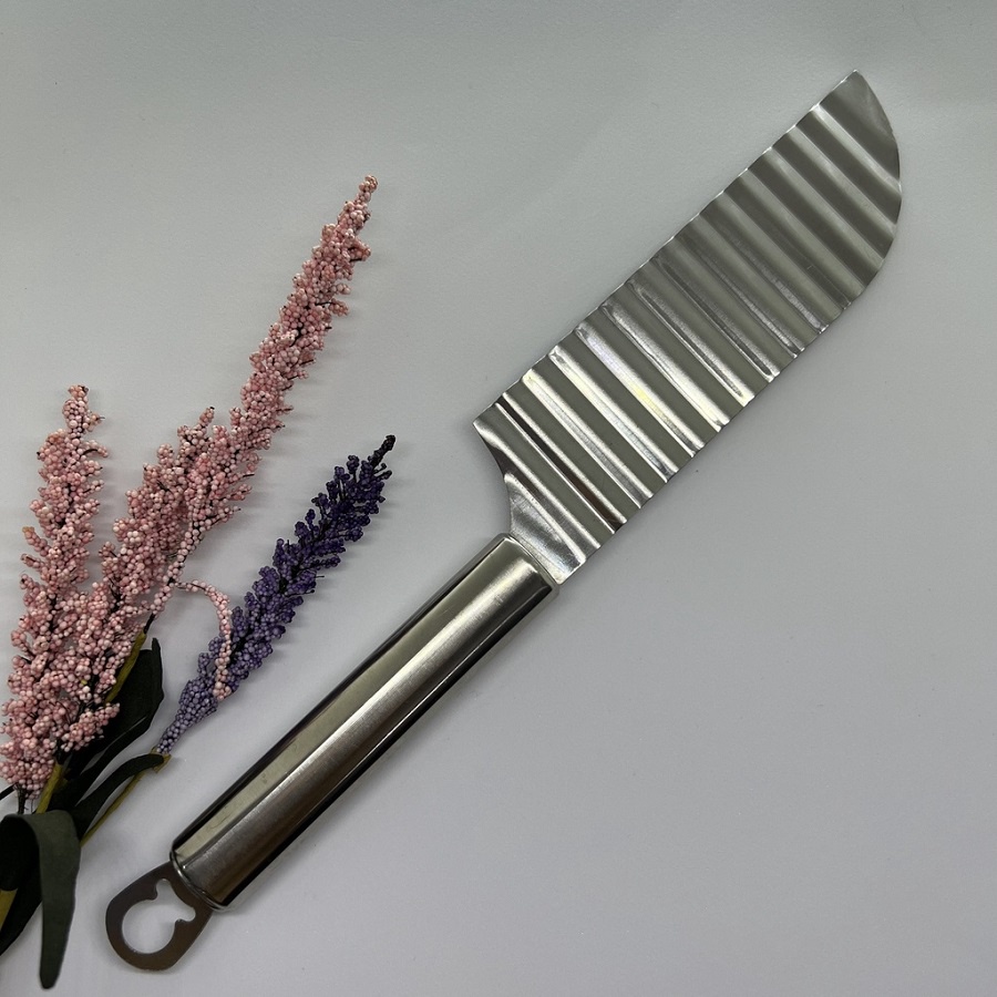 Dao thái thực phẩm tạo hình lượn sóng cắt rau củ quả đa năng Inox bền đẹp