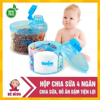 Hộp chia sữa tròn 4 ngăn Upass