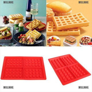 Khuôn Silicone Làm Bánh Waffles Muffin / Socola Tiện Dụng
