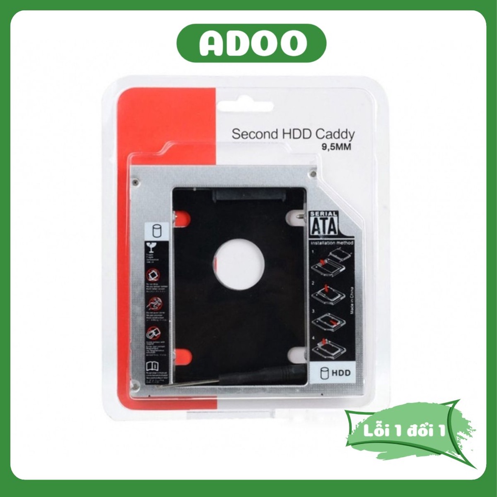 Caddy Bay SSD SATA 3 9.5mm 12.7mm Khay ổ cứng thay vị trí ổ DVD ADOO