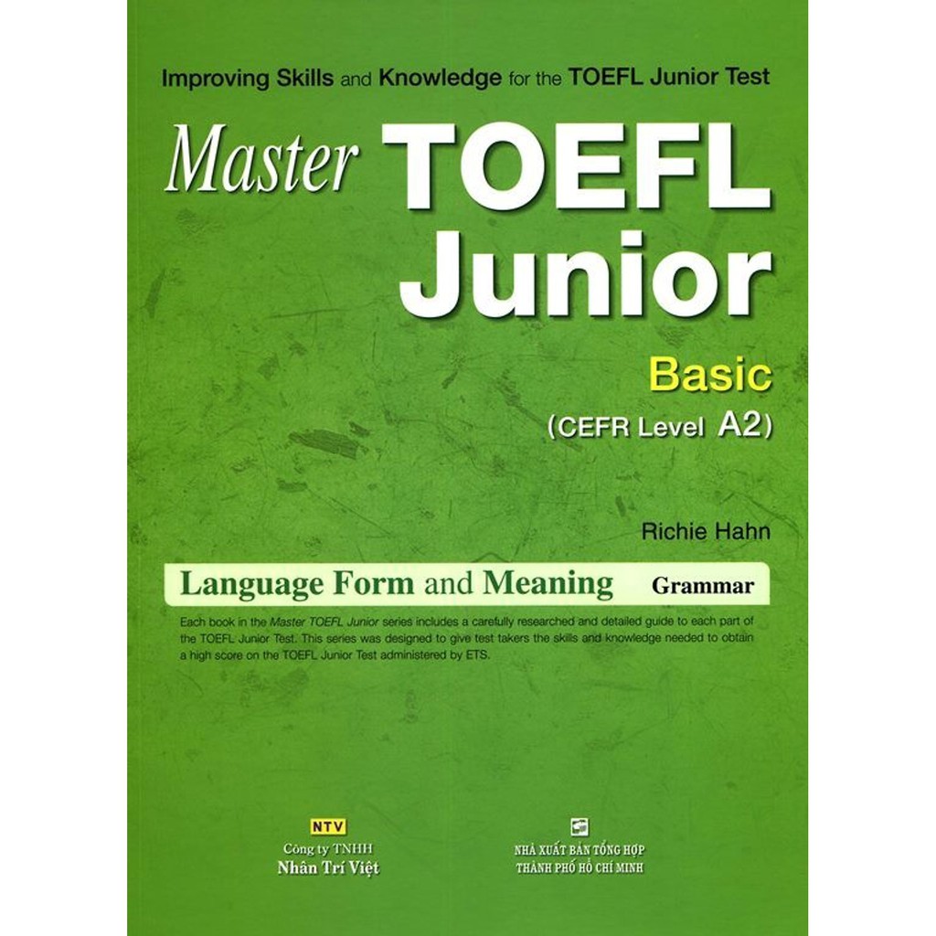 Master Toefl Junior Basic (CEFR Level A2) - Language Form and Meaning