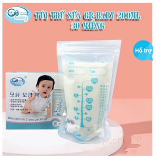 Hộp 30 túi trữ sữa mẹ 200ml GB Baby hàn quốc mẫu mới 2022