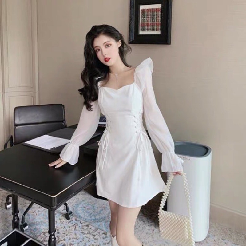 VÁY TRẮNG NỮ DỰ TIỆC DẠO PHỐ SIÊU XINH ✅HÀNG CAO CẤP-MẶC LÀ XINH✅ | BigBuy360 - bigbuy360.vn