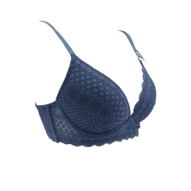 Áo lót nữ HMTmoda cup xéo ren không gọng, mút mỏng 609-62283B HMTmoda
