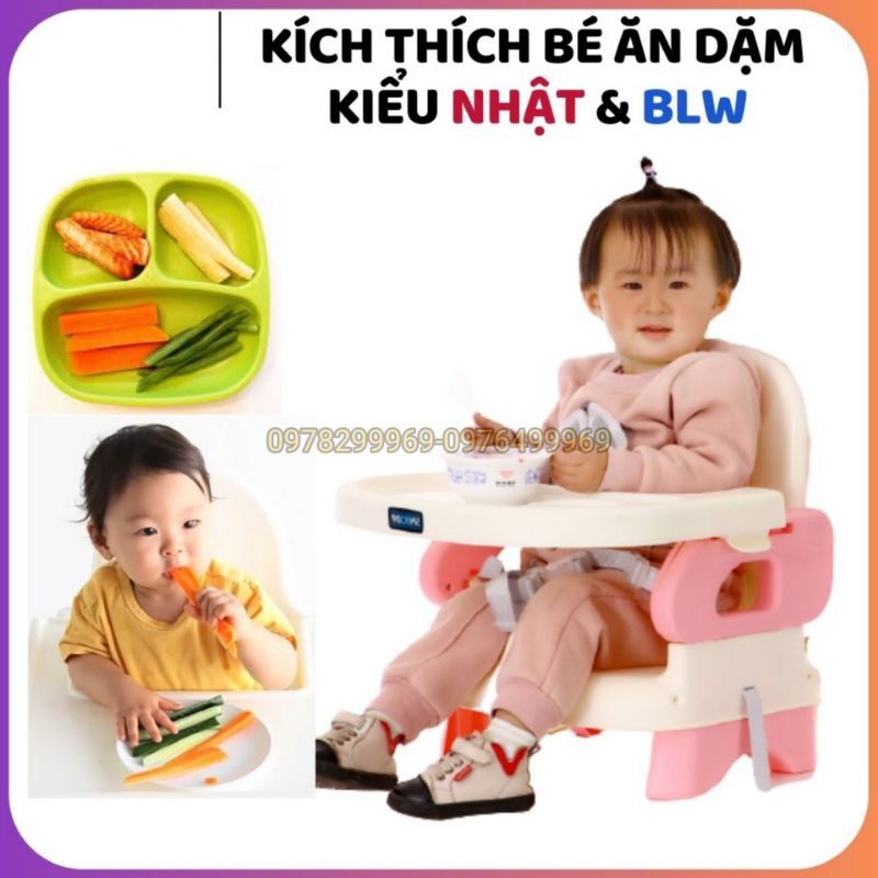 (CHÍNH HÃNG) Ghế ăn dặm cho bé Shouda, ăn dặm kiểu nhật và BLW (KN)