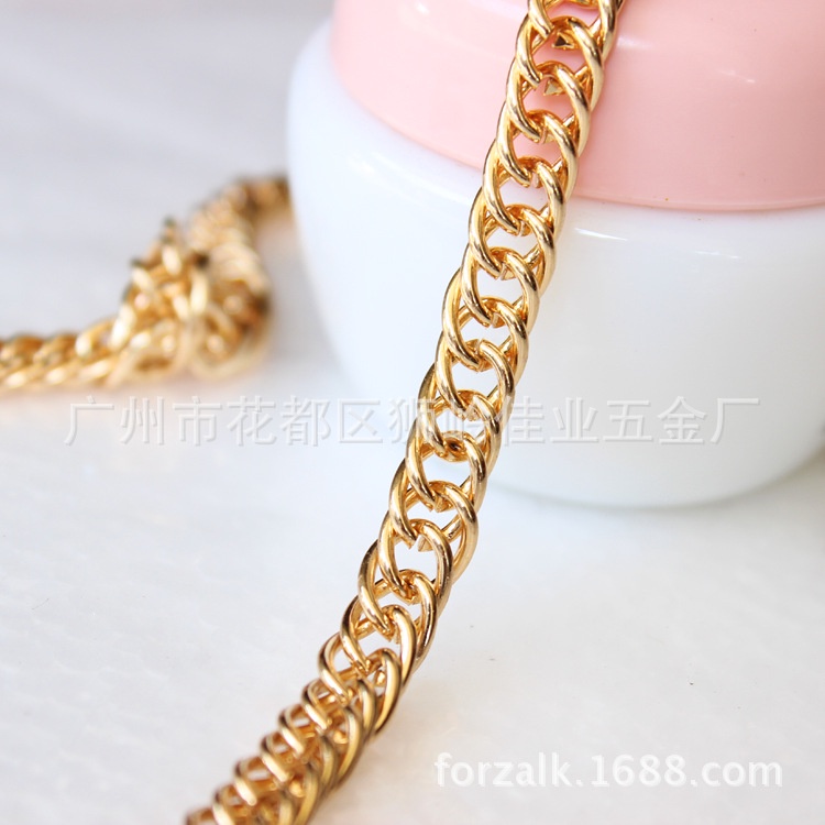 Dây Xích Túi Xách Chuỗi Dẹp 10mm Có Móc Càng Cua - LoanTay