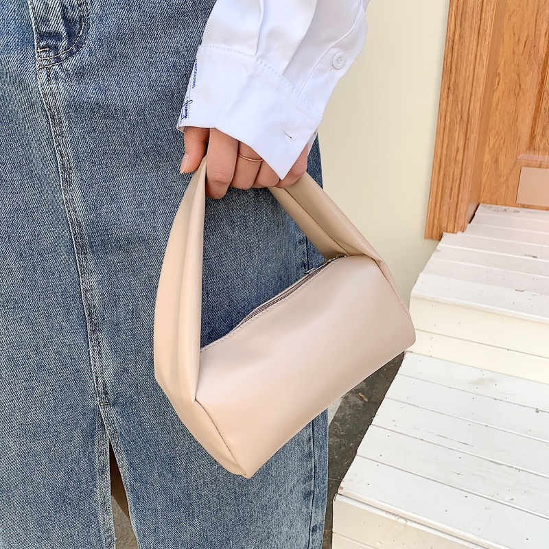 Túi đeo dưới cánh tay Màu Trơn Thiết Kế Đơn Giản Thời Trang Mới Cho Nữ 2022