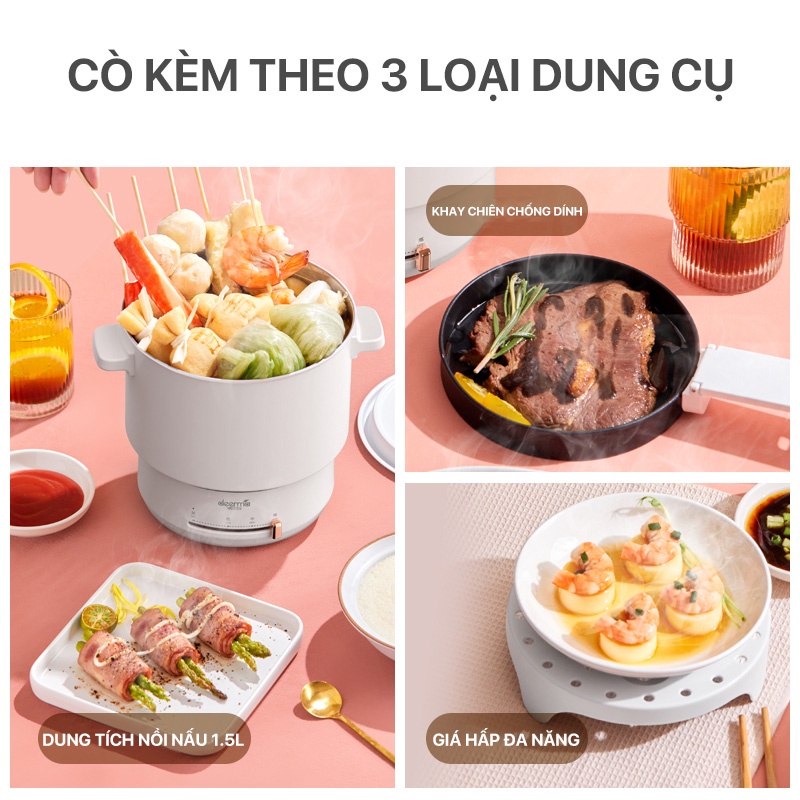 Nồi điện đa năng chống dính DEERMA DG25 1.5L