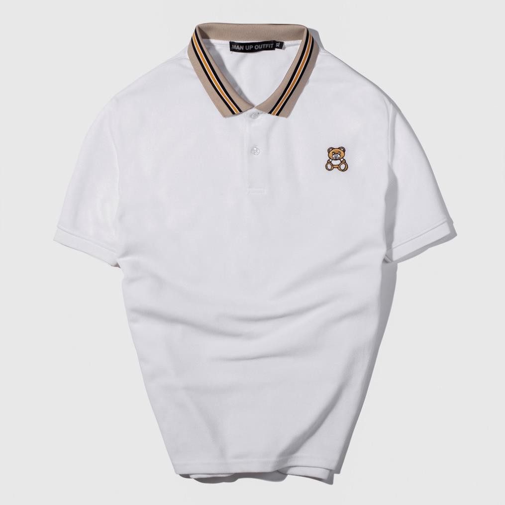 Áo Thun Polo Gấu Nâu Viền Cổ Chất Liệu Thun Cá Sấu Thấm Hút Mồ Hôi Tốt, Áo Thun Cổ Bẻ SHOPNAM21 | BigBuy360 - bigbuy360.vn
