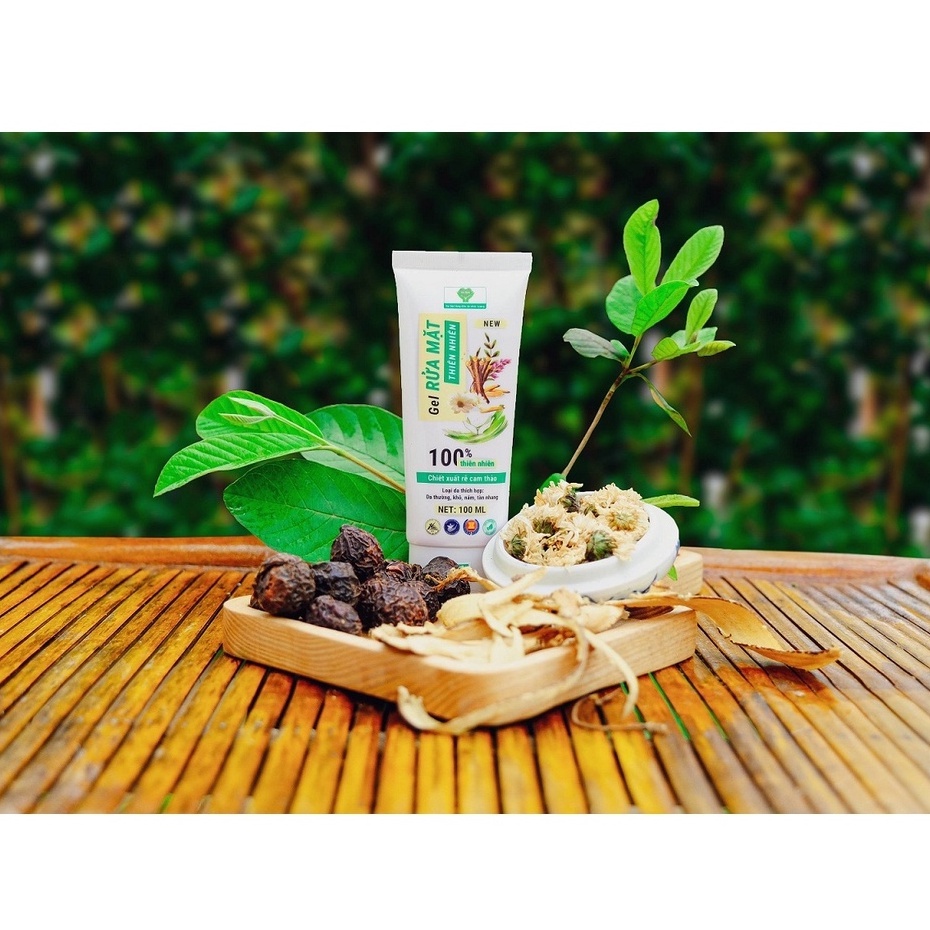 GEL RỬA MẶT CAM THẢO MẸ KEN- 100ml dành cho da khô, da nám tàn nhang và da thường