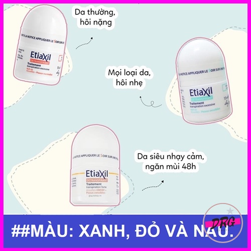 Lăn khử mùi Etiaxil, lăn nách Etiaxil Pháp chính hãng có tác dụng trong 72 giờ 15ml