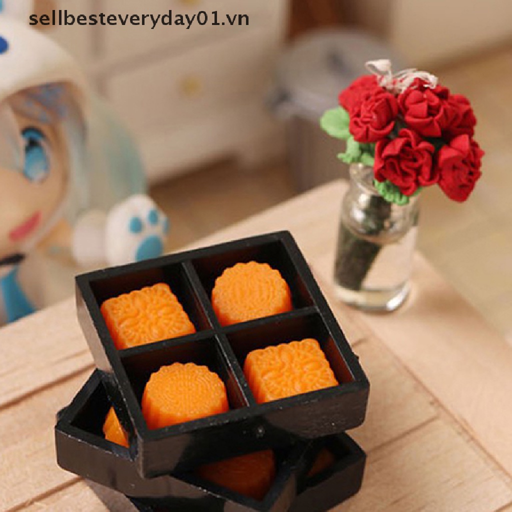 Set mô hình bánh trung thu nhỏ nhắn tỉ lệ 1: 12 dành cho trang trí nhà búp bê