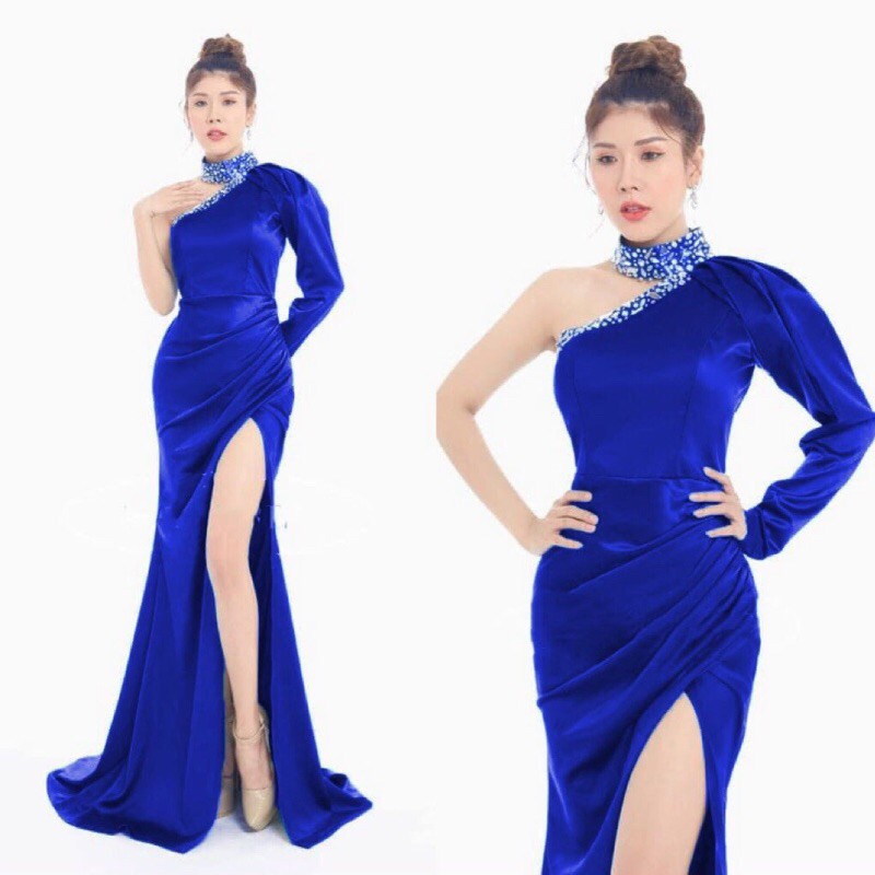 ẢNH VÀ VIDEO thật 10000%    ĐẦM DẠ HỘI 1 VAI  KẾT ĐÁ TRÁNG GƯƠNG