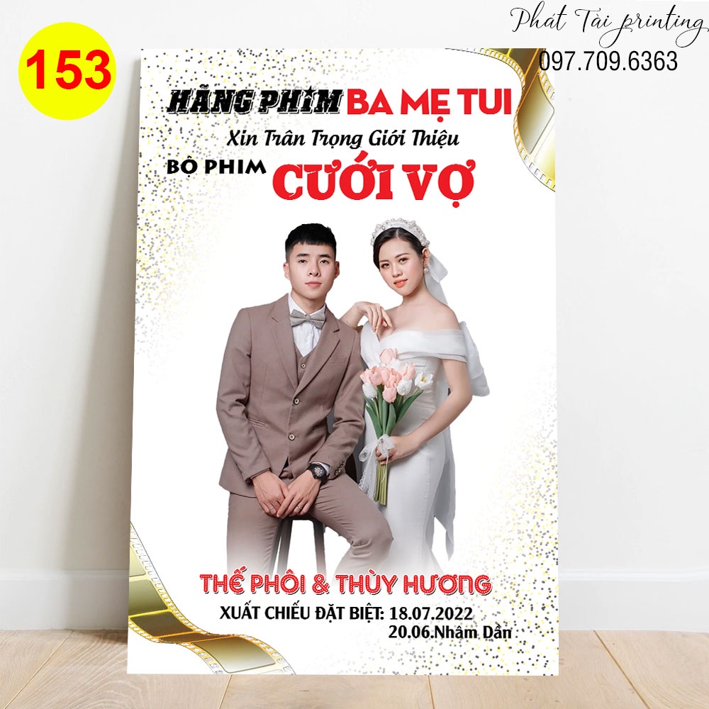MS 153 - Bảng Welcome trang trí đám cưới