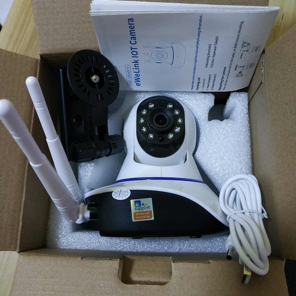 Bộ camera wifi điều khiển cửa cuốn bằng điện thoại EWELINK