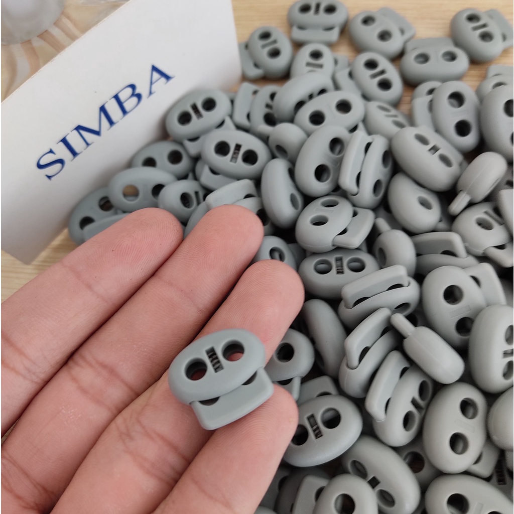 Combo 50 Nút chặn bầu dục 2 lỗ, Nút Chặn Áo Khoác/ Balo nhiều màu