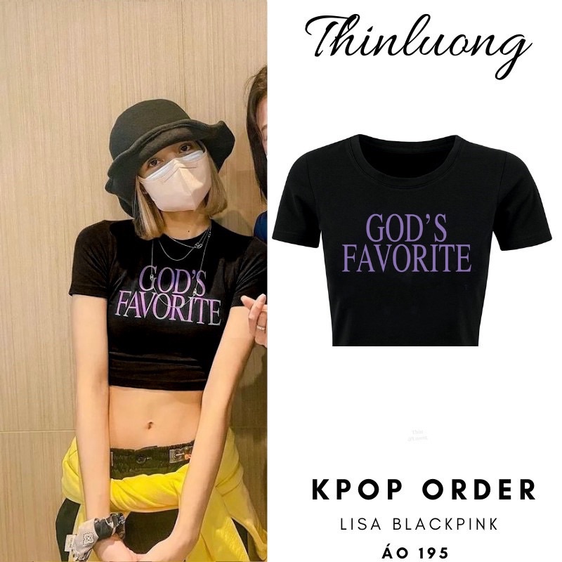 (Sẵn - Video) Áo thun croptop màu đen giống Lisa Blackpink