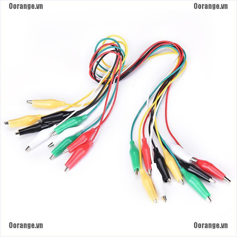 Bộ 10 dây cáp kẹp cá sấu thử điện hai đầu chất lượng cao | BigBuy360 - bigbuy360.vn