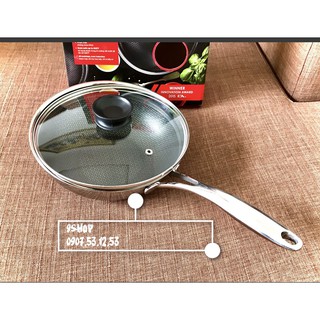 [Chính hãng] Chảo chống dính BLACKCUBE có nắp (lòng sâu) - thương hiệu Kims Cook - inox 304 cao cấp