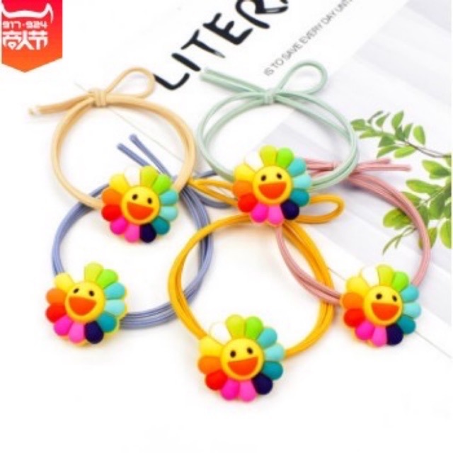 Cột tóc hoa mặt trời