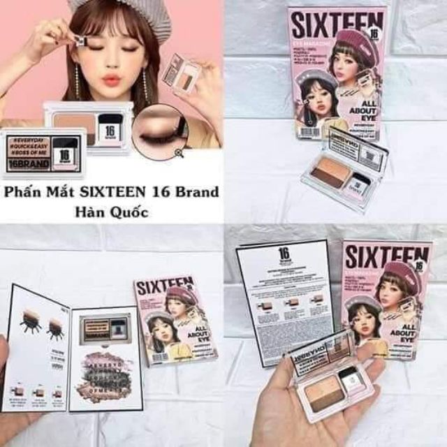 Phấn mắt 16 Brand Sixteen Eye Magazine All About Eye