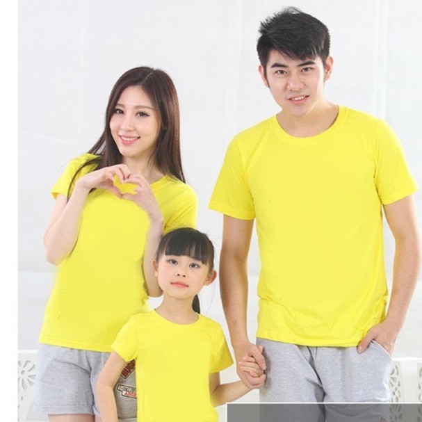 Áo gia đình 3 4 người coton co giản thoải mái