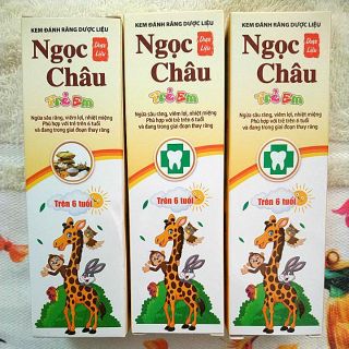 Kem đánh răng Ngọc Châu Trẻ Em trên 6 tuổi (70g)