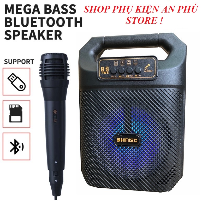 Loa bluetooth hát Karaoke Chuyên Nghiệp KIMISO-3607 âm thanh to,trung thực,đỉnh cao chất lượng,lỗi 1 đổi 1 - AnPhuStore