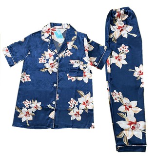 Bộ Đồ Ngủ Pijama Chất Lụa Satin Plus Size M-5XL