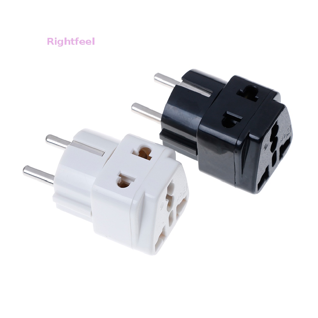 Ổ Cắm Điện Chuyển Đổi 1 Sang 2 Cổng 5mm UK / US / EU / AU 2 / 3 pin Mới