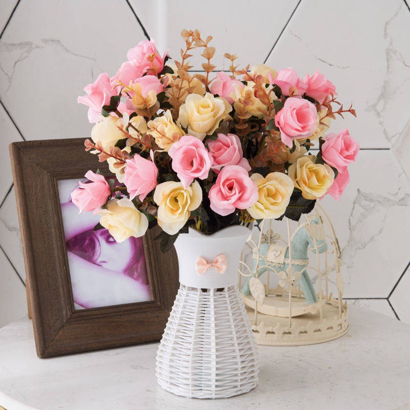 Mô phỏng hoa mặt trời hoa giả hoa bàn phòng ngủ phòng khách trang trí nội thất hoa rượu tủ đồ trang trí sáng tạo hoa nhự
