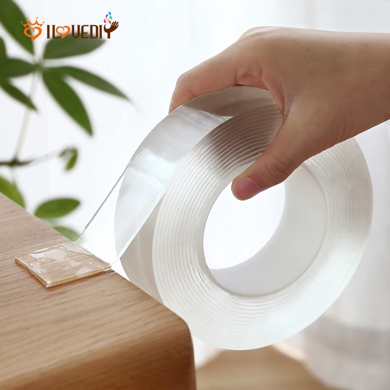 Cuộn băng keo 2 mặt trong suốt 1m / 2m / 5m