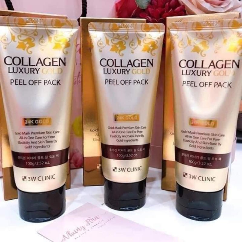 Mặt nạ vàng 24k Colagen and Luxury Gold 3W Clinic