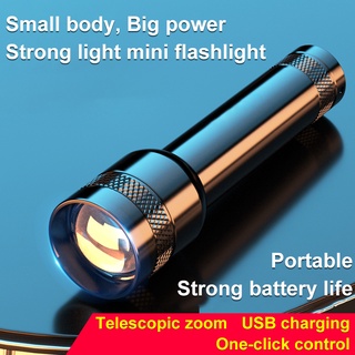 Đèn pin LED mini T6 3 chế độ chống nước có công tắc đuôi cho cắm trại/leo núi ngoài trời