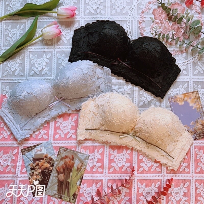 Áo Lót Quây Không Dây Chống Tụt Ren 3D Mút Mỏng Không Gọng - siêu gom ngực,tạo khe ngực quyến rũ, gợi cảm