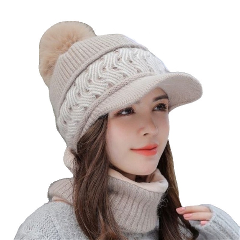 Cute Korean style autumn and winter hats for women