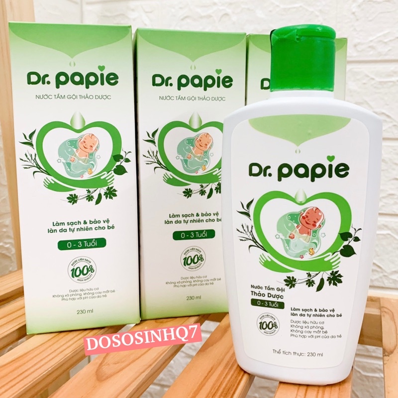 Nước tắm thảo dược Dr Papie 230ml