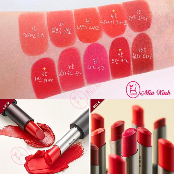 Son Lì [Innisfree] Real Fit Matte Lipstick