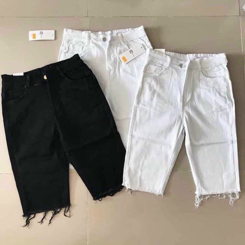 QUẦN NGỐ LỬNG NỮ- QUẦN JEANS CHẤT VẢI BÒ GIẤY CO GIÃN CAO CẤP | BigBuy360 - bigbuy360.vn