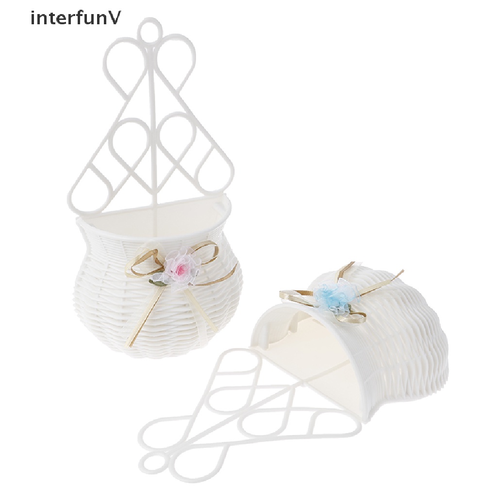 Giỏ Hoa Treo Tường Bằng Mây Đan Dùng Trang Trí DIY