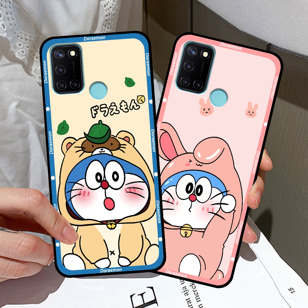 Ốp Realme C17 / 7i in hình cặp đôi doremon, hổ, khủng long dễ thương