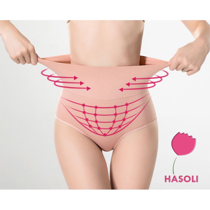 Quần Lót Nữ Cạp Cao Gen Bụng Nâng Mông Kháng Khuẩn Cotton Nhật S21