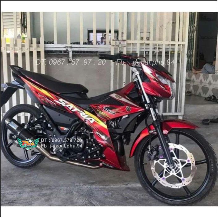 Tem Rời Satria đỏ đen (B)