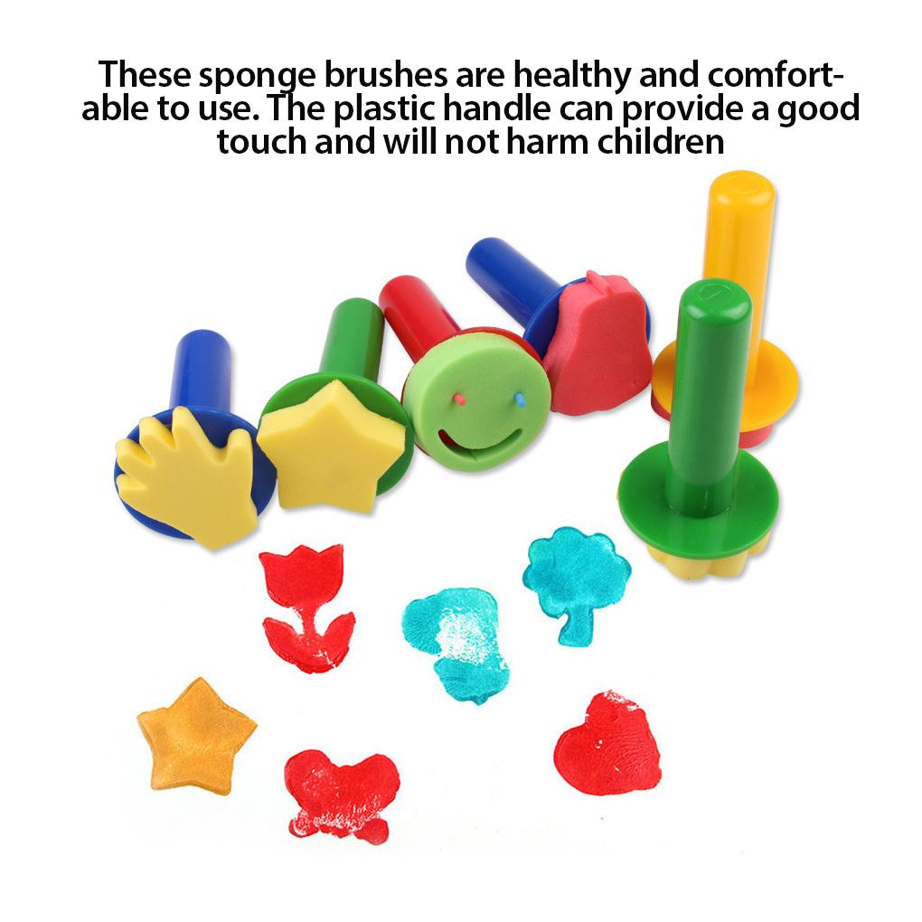 Bộ 30 Cọ Xốp Lăn Sơn Tô Màu Sáng Tạo Cho Bé