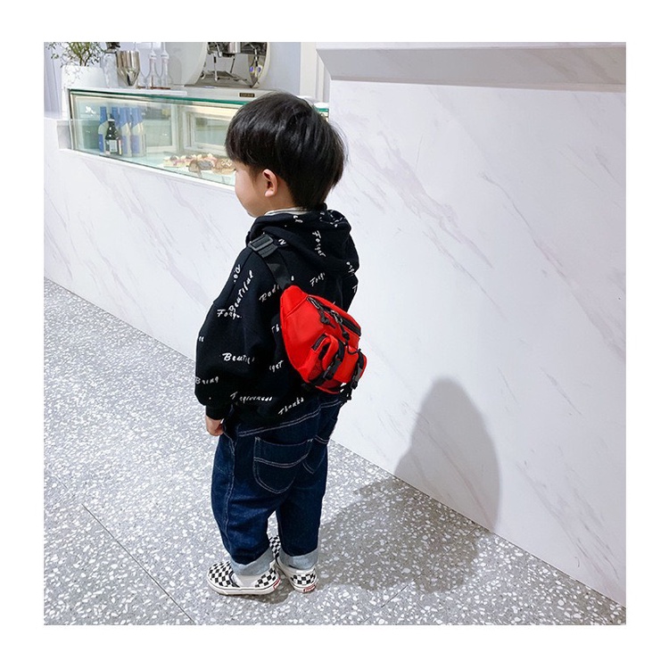 Túi đeo chéo bao tử  cho bé trai 1989KIDS phù hợp trẻ em từ 3 tuổi đeo ngực,đeo thắt lưng,đeo vai,phong cách hàn quốc