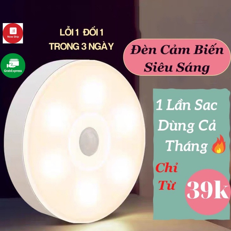 Đèn Cảm Biến, Đèn Led Không Dây Cảm Biến Chuyển Động Thông Minh KHO GIA DỤNG HOÀNG ANH