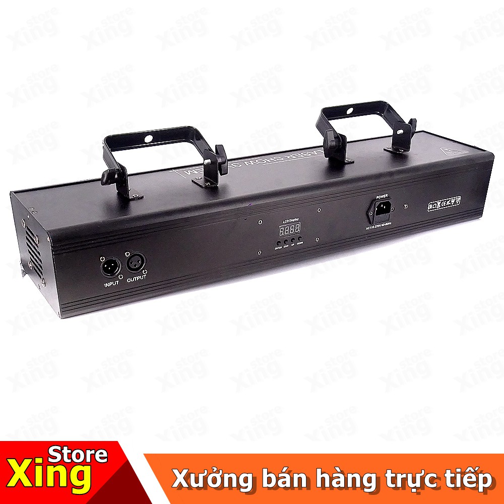 ĐÈN LASER TRANG TRÍ 4 CỬA 7 MÀU Đèn sân khấu