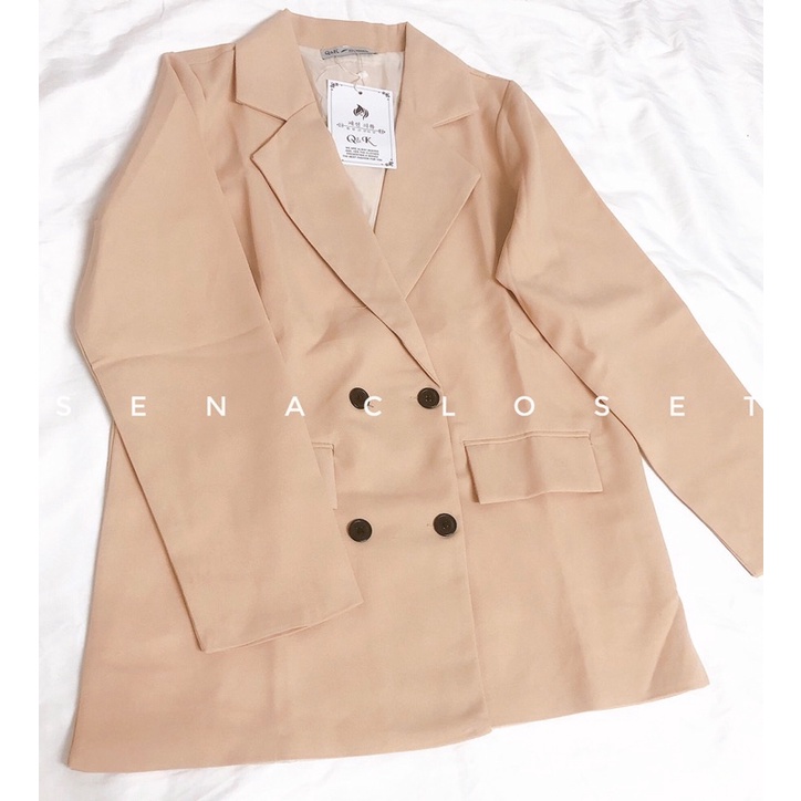 ÁO BLAZER 2 LƠP BE ÁNH HỒNG STYLE ULZZANG HQ